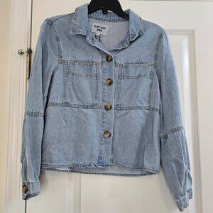 Velvet Heart Light Blue Long Sleeve Light Weight Jean Jacket NWT